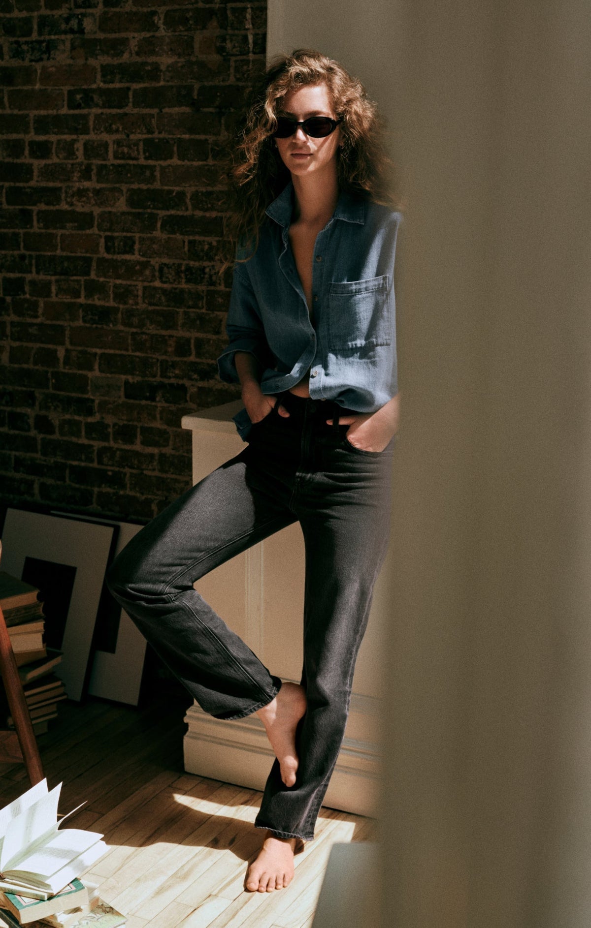 The Muse High-Rise Straight Denim