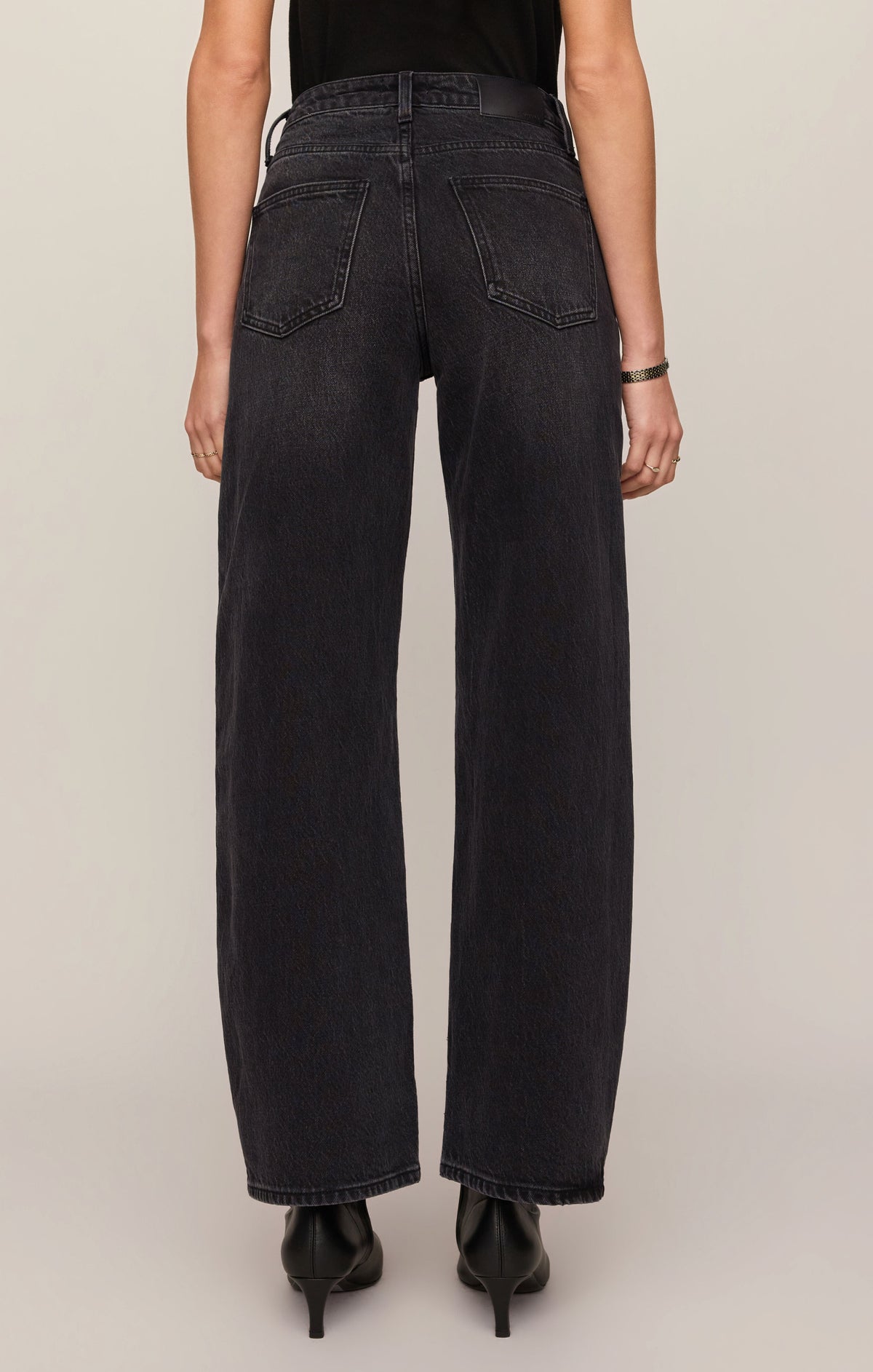 The Show Off High-Rise Bowed Denim