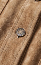 All Day Cropped Suede Jacket