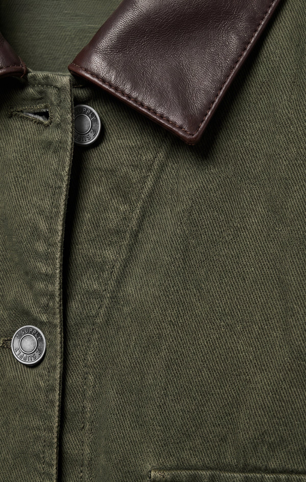 Rey Cropped Denim Chore Jacket