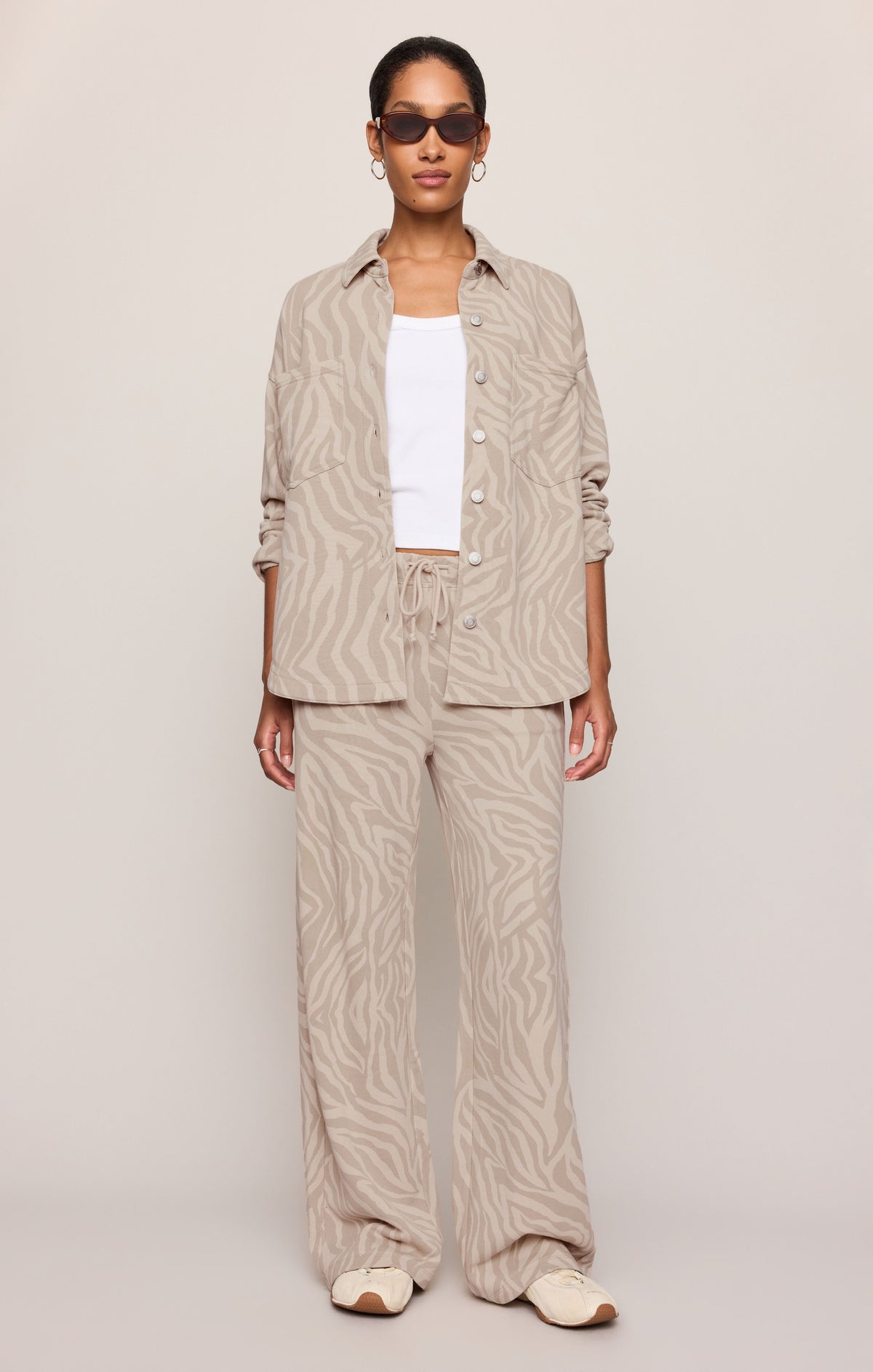 All Day Knit Zebra Jacket