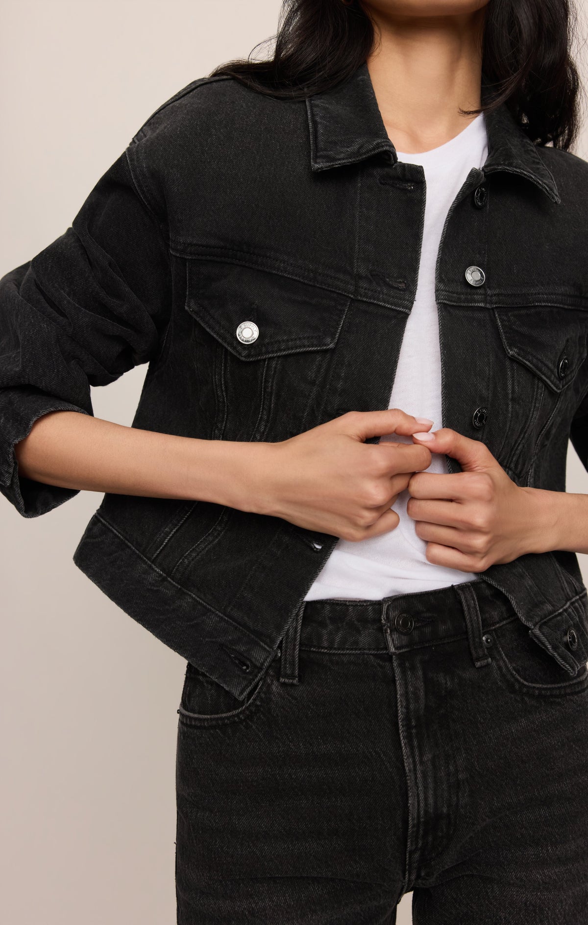 Daily Cropped Denim Jacket