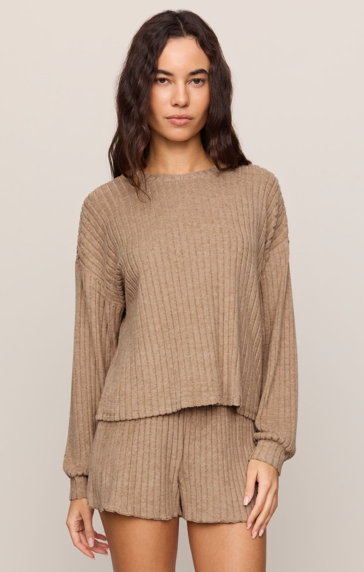 Daydream Silky Rib Long Sleeve Top
