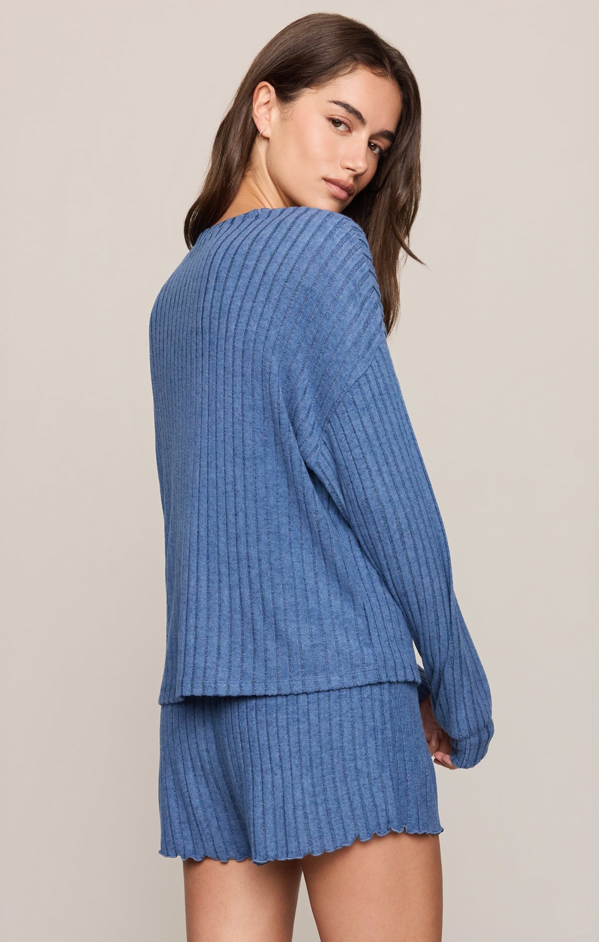 Daydream Silky Rib Long Sleeve Top