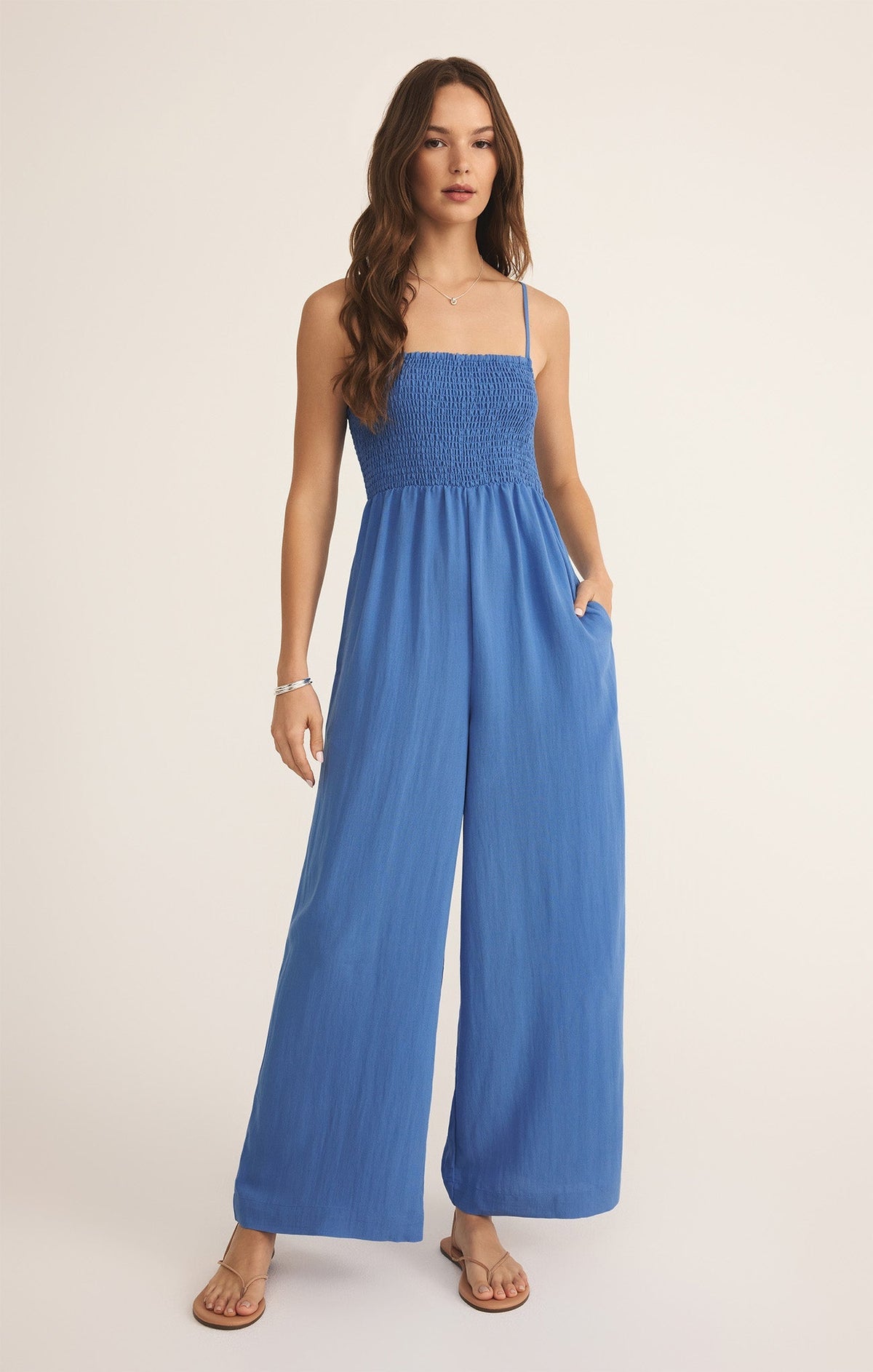 Beachside Smocked Jumpsuit