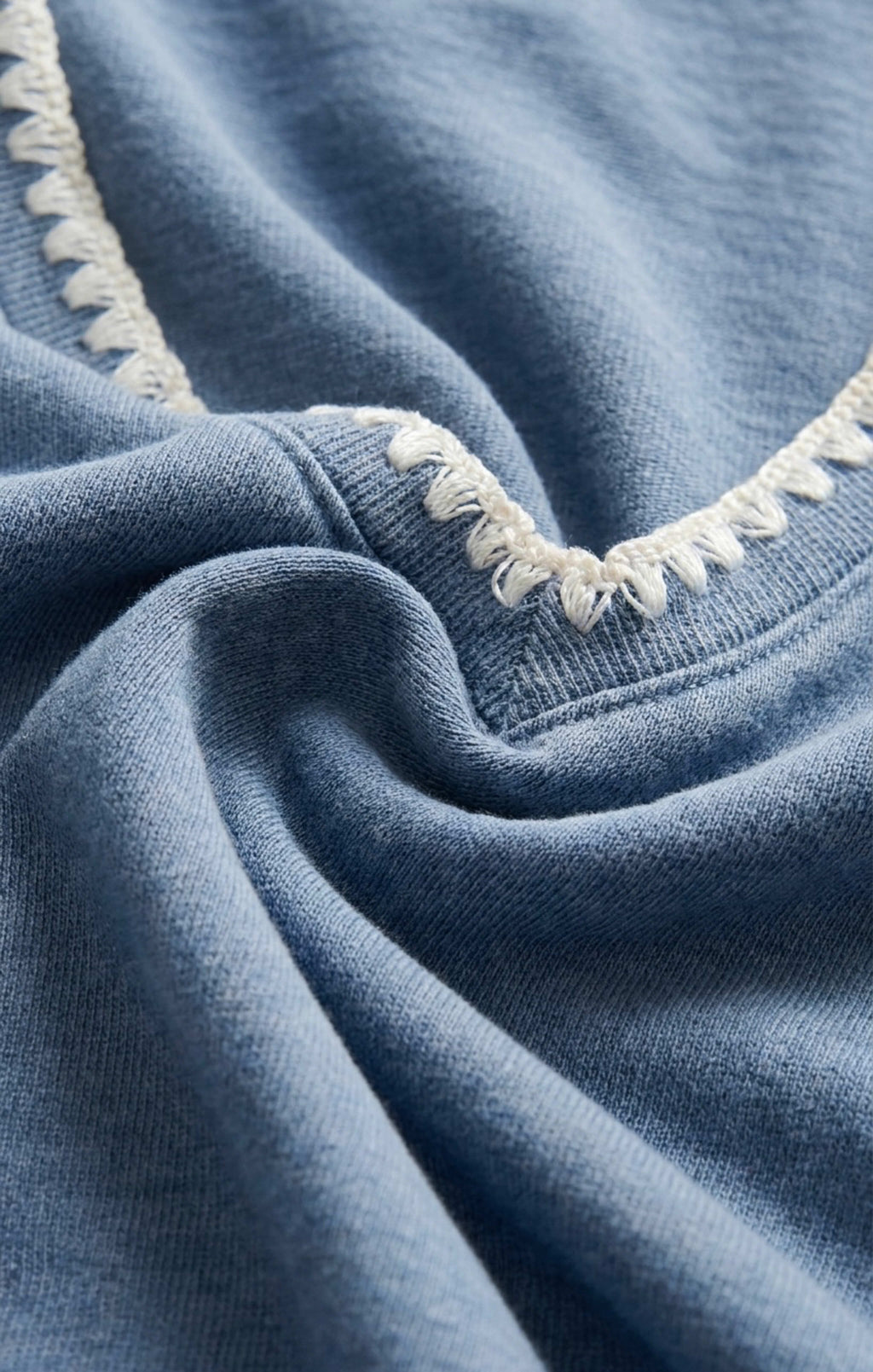 All Day Knit Denim Crop Whipstitch Jacket