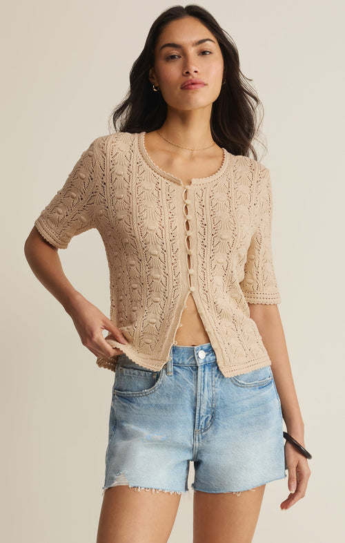 Adria Pointelle Cardigan
