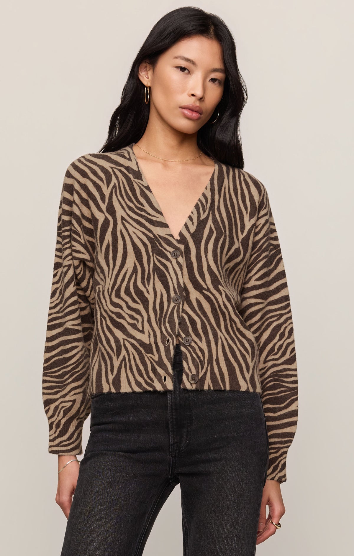 All The Wild Zebra Cardigan