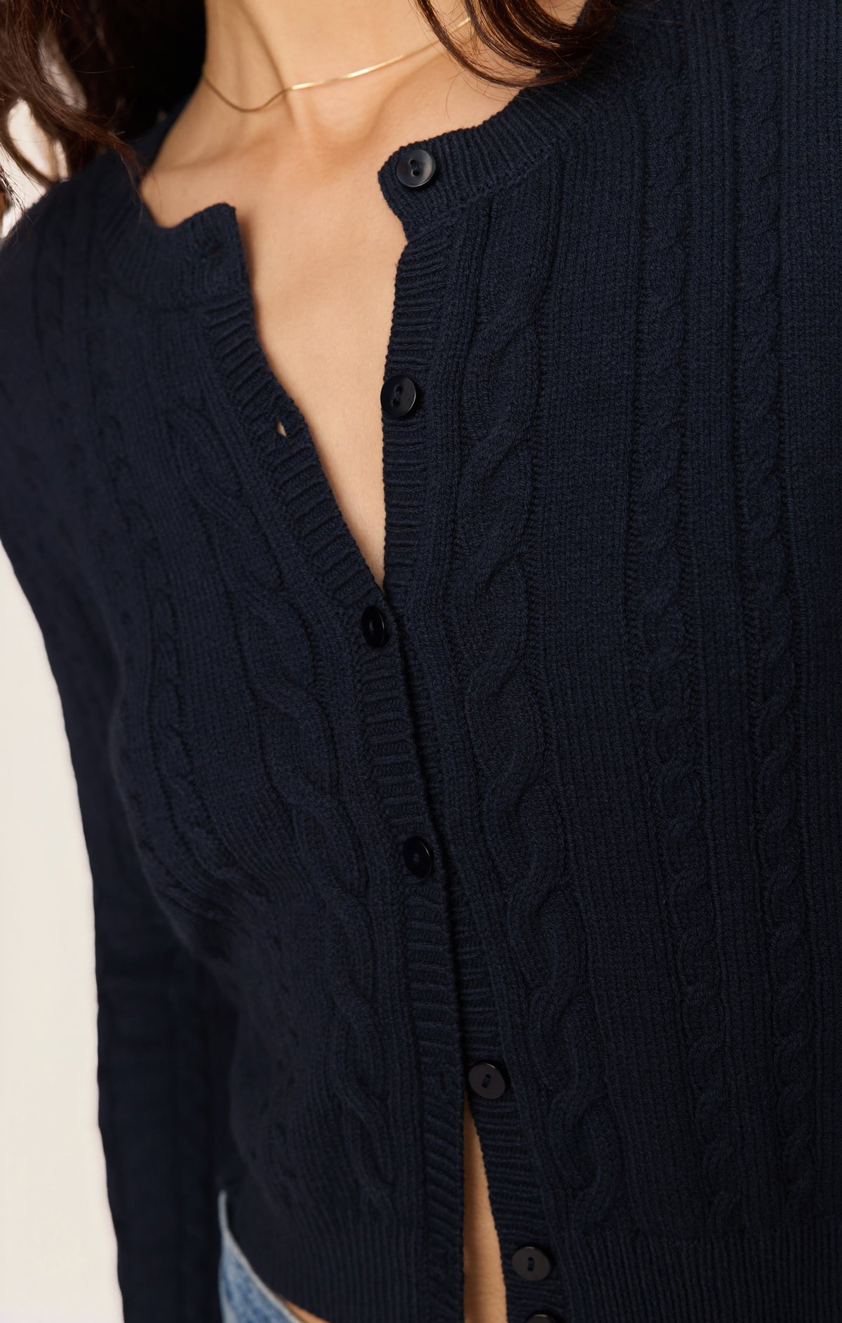 Cera Cable Long Sleeve Cardigan